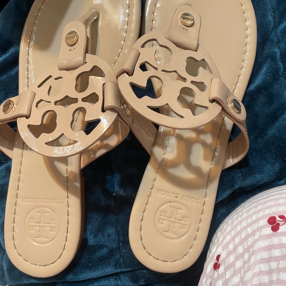Tory Burch Nude Cutout Sandals